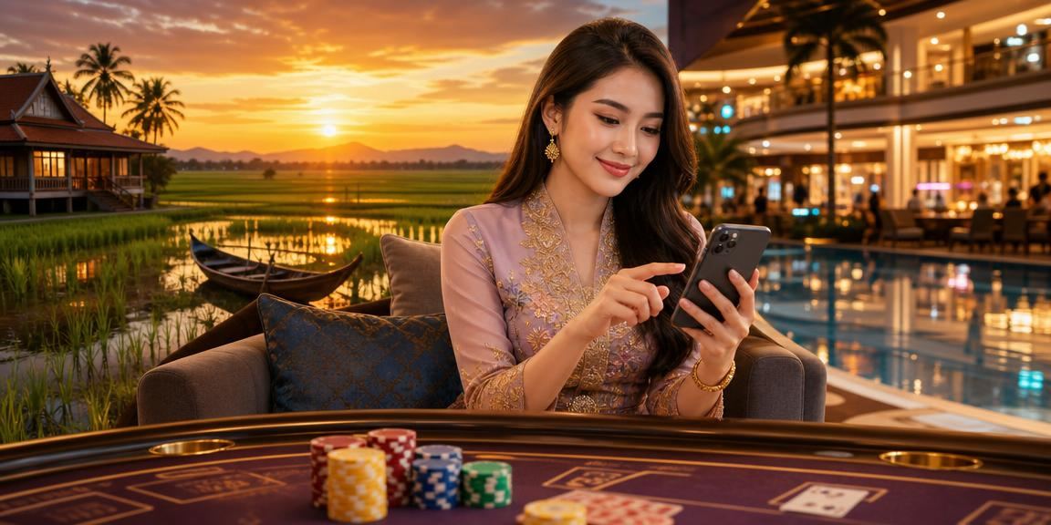 Permainan kad kasino bergaya Melayu di Kedah dengan suasana meja live